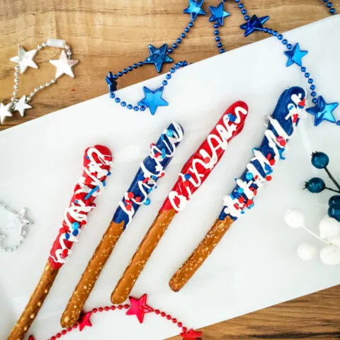 Patriotic Pretzel Rods