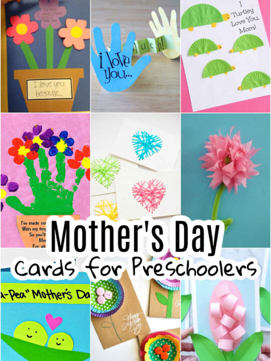 Collage of Mother's Day Cards for Preschoolers