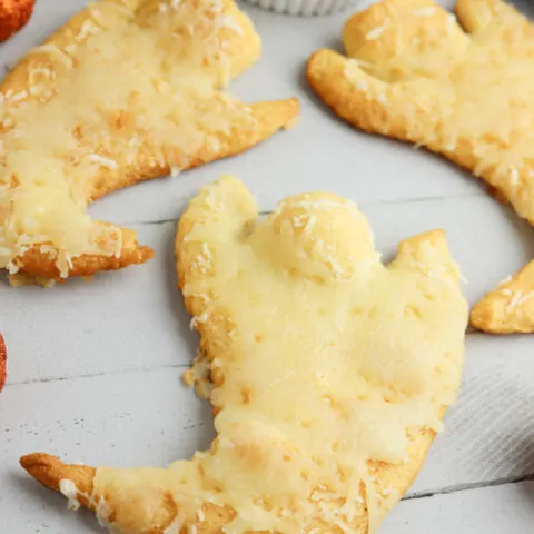 Spooktacular Cheesy Ghost Crescent Rolls