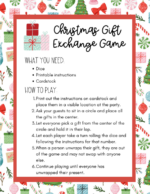 Christmas Gift Exchange Dice Game | Today's Creative Ideas