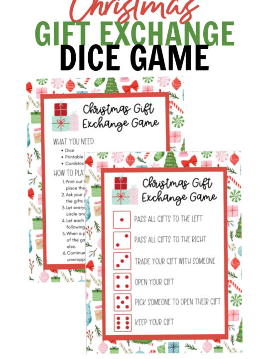Christmas Gift Exchange Dice Game Dice Rules | Today's Creative Ideas