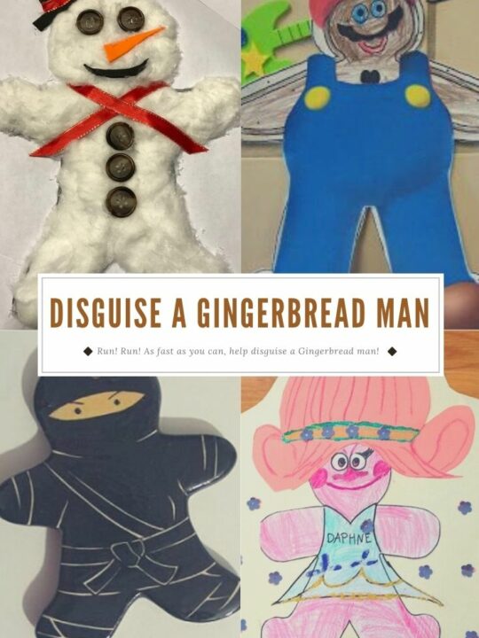 Disguise A Gingebread Man Text Centered of 4 examples