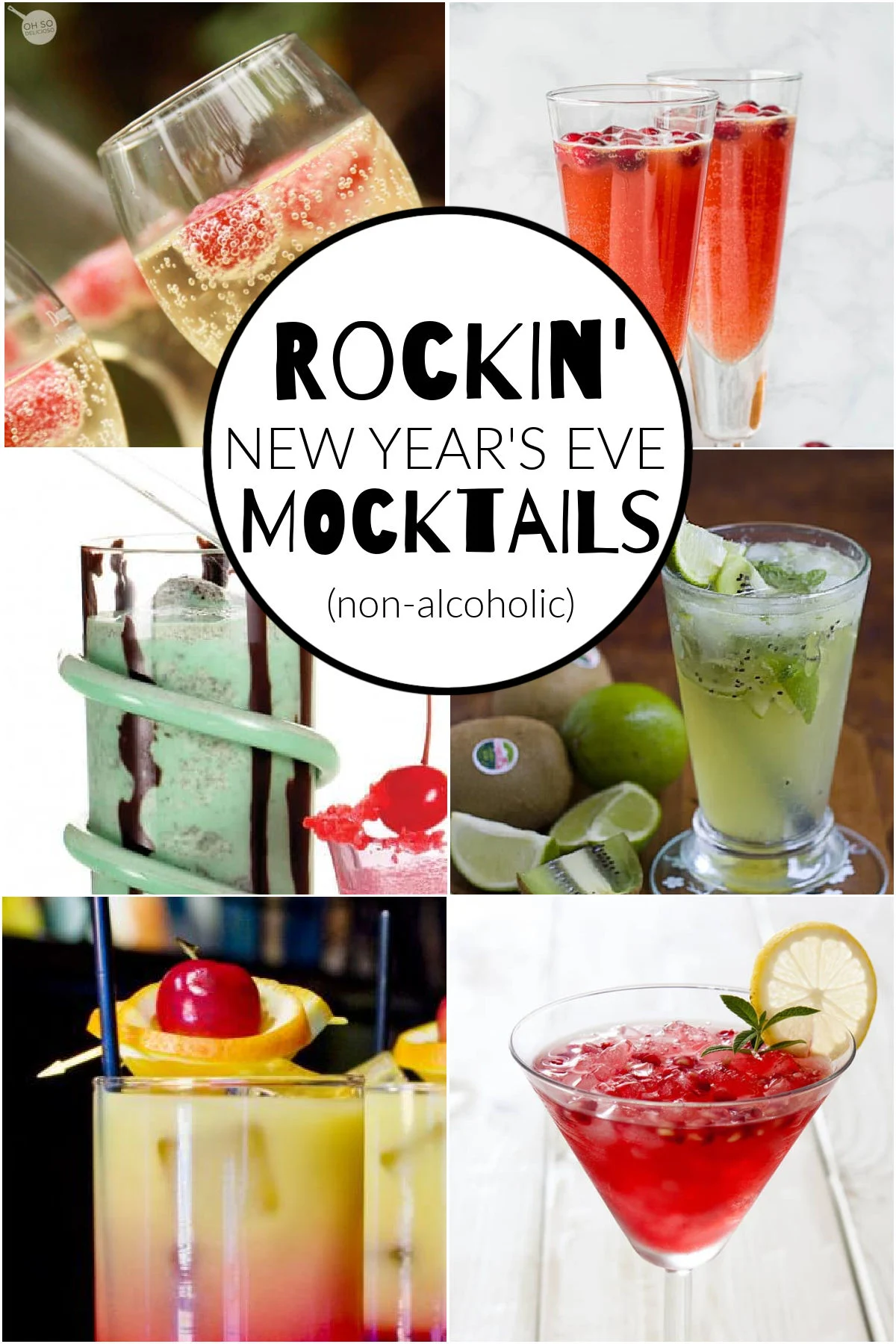 New Year's Eve Mocktail with Ball Drop Ice Recipe • Really, Are