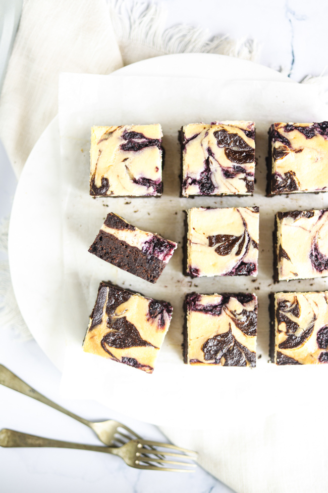 Blueberry Cheesecake Brownies
