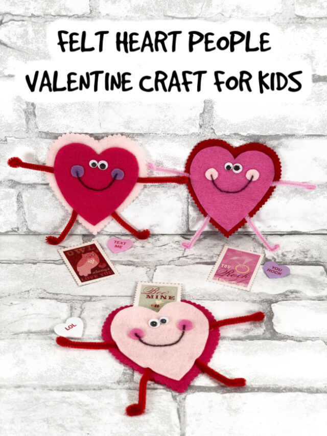 Felt Heart People | Valentine Craft for Kids | Today's Creative Ideas