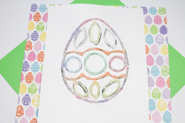 Salt Painting Easter Eggs