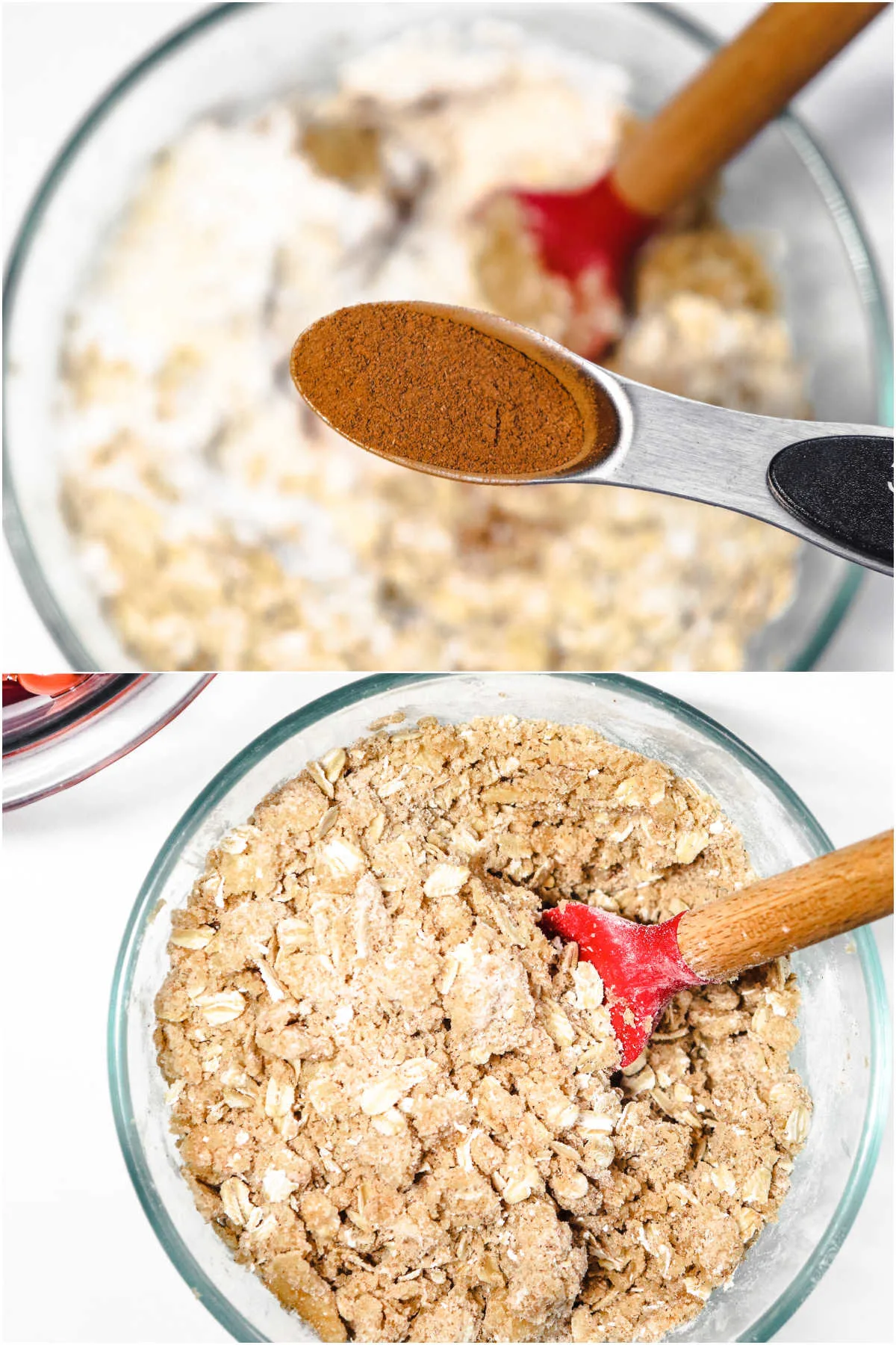 Dry ingredients mixed in