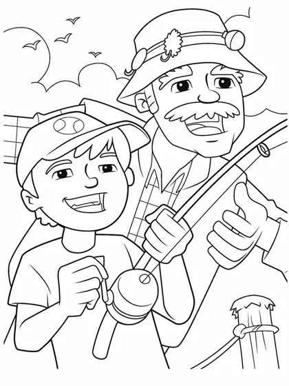 45+ Printable Father's Day Coloring Pages for Kids