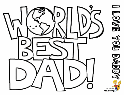 45+ Printable Father's Day Coloring Pages for Kids