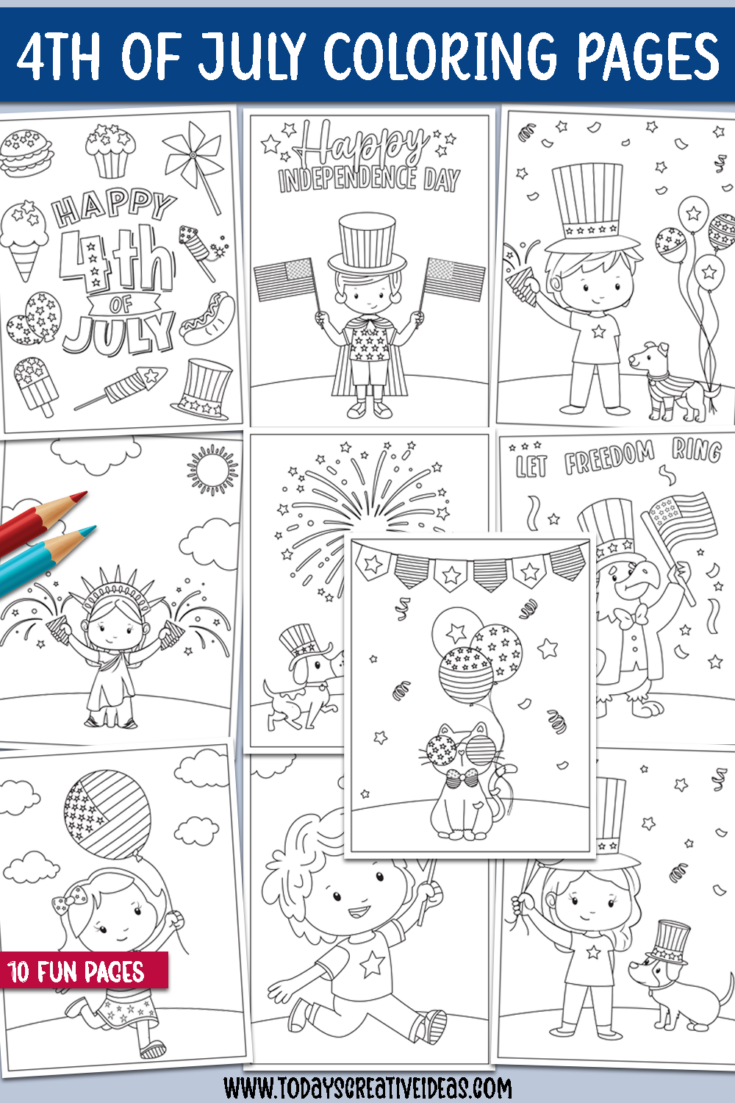 4th of July Coloring Pages | Today's Creative Ideas