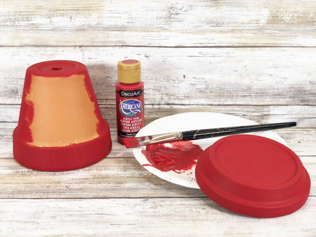 Terra Cotta Pot Apple Craft Teacher Gift Idea