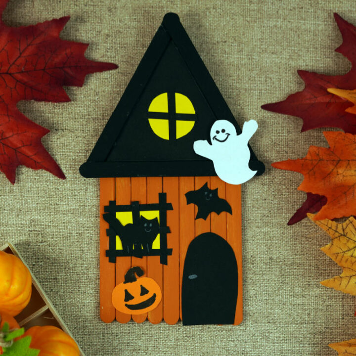 Popsicle Stick Haunted House