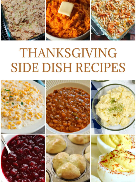 Collage of Thanksgiving Side Dishes