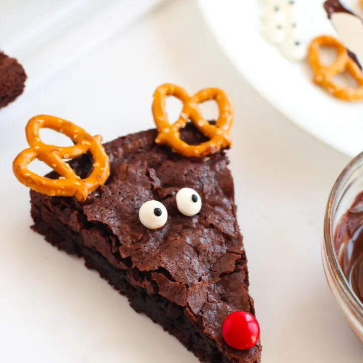 Christmas Reindeer Brownies