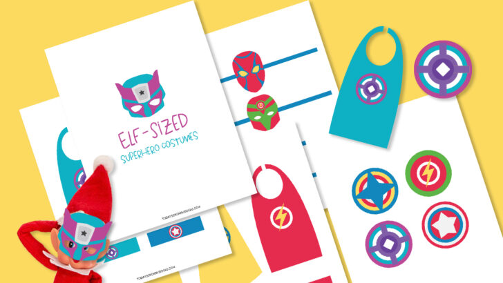 Free Printable Elf Superhero Costumes | Today's Creative
