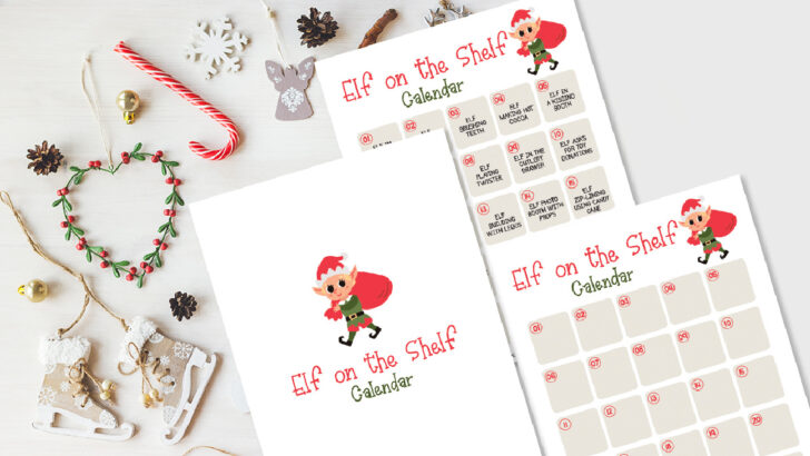 Elf on the Shelf Planning Calendar  Today's Creative Ideas