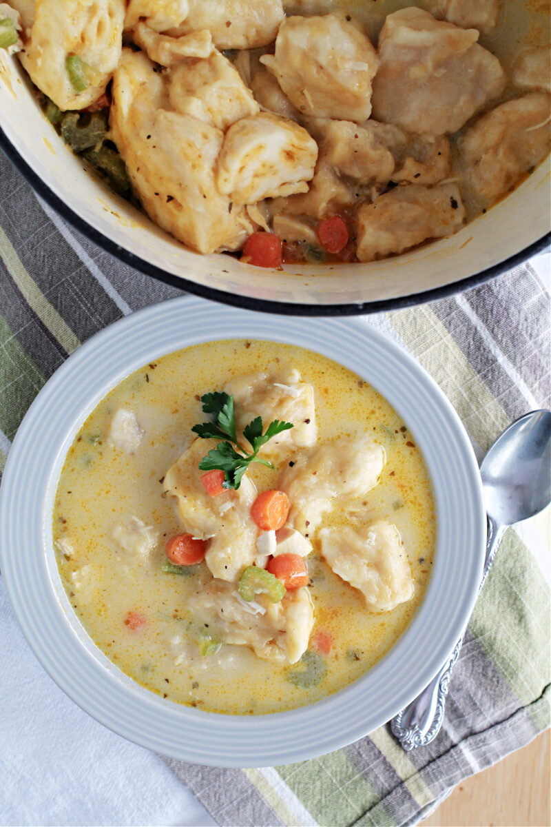 Easy Chicken and Dumplings with Canned Biscuits