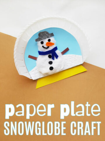 Paper Plate Snow Globe Craft | Today's Creative Ideas