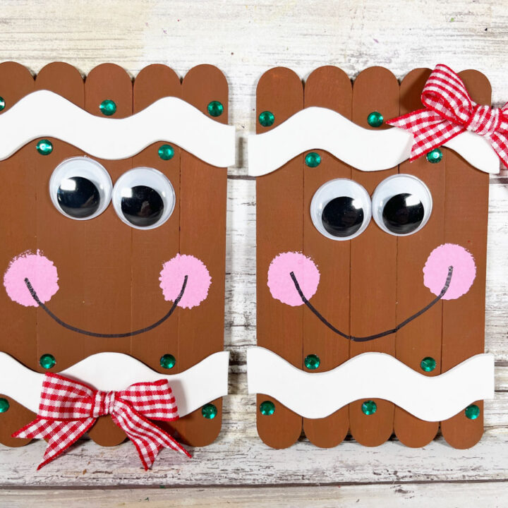 Popsicle Stick Gingerbread Man