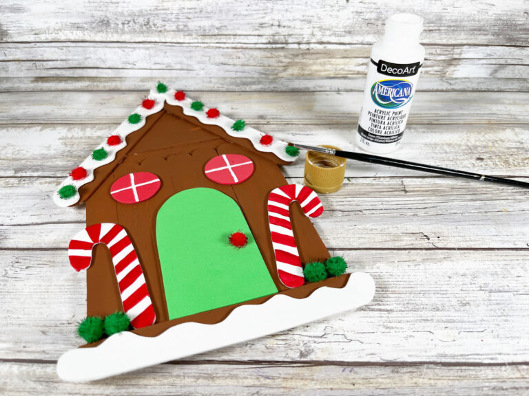 Popsicle Stick Gingerbread House Today's Creative Ideas