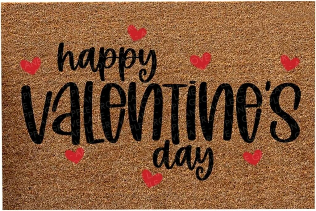 20+ Valentine Doormats you'll love for your front porch!