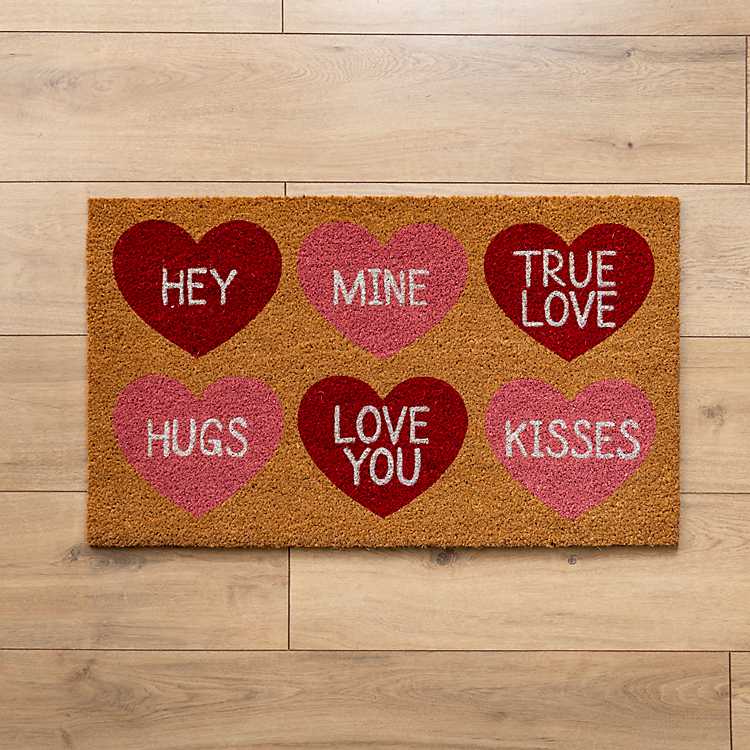 20+ Valentine Doormats you'll love for your front porch!