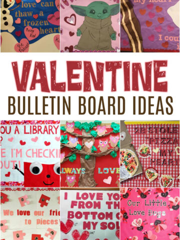 Collage of Valentine Bulletin Board Ideas for School