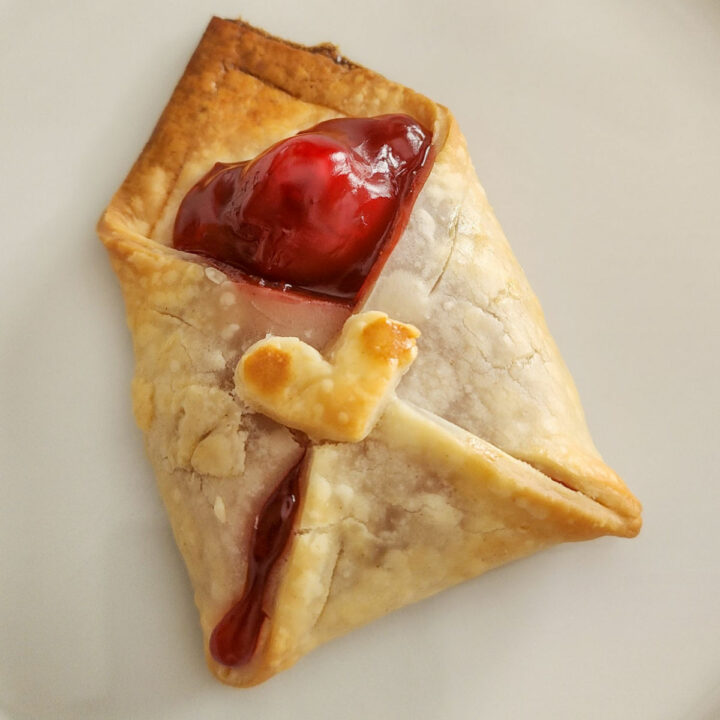 Valentine's Day Cherry Envelope Pastries