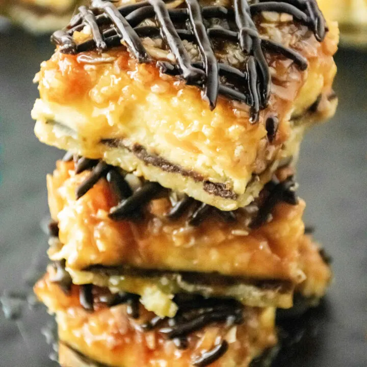 Samoa Cheesecake Bars