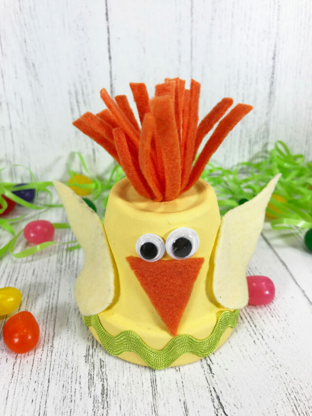 Mini Clay Pot Chick Craft | Today's Creative Ideas