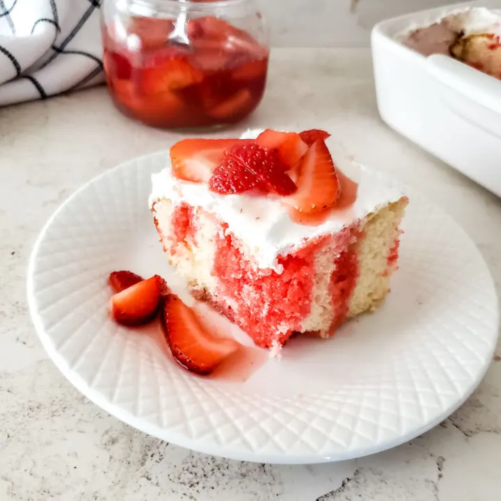 Strawberry Shortcake Poke Cake