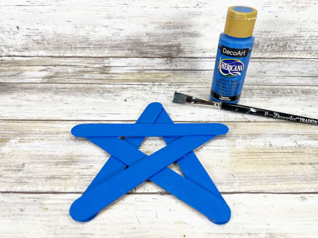 4th of July Popsicle Stick Star Hanger Craft for Kids!