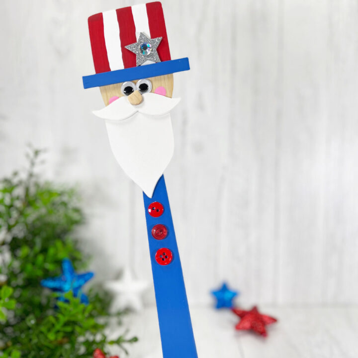 Wooden Spoon Uncle Sam Craft
