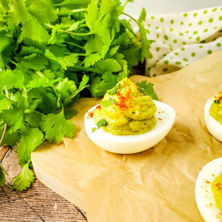 Avocado Deviled Eggs Recipe - No Mayo