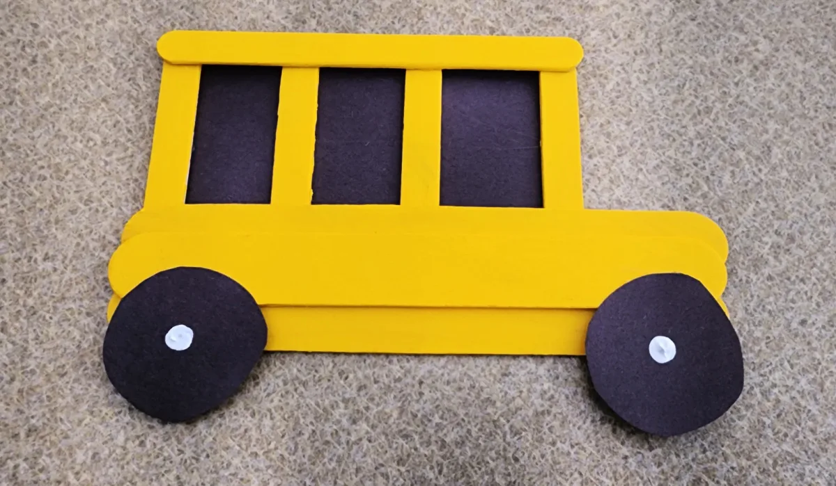 Popsicle Stick School Bus Craft for Kids | Today's Creative