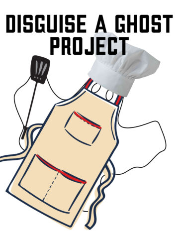A ghost disguised as a chef for the disguise a ghost project