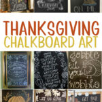 Collage of Thanksgiving Chalkboard Art Ideas