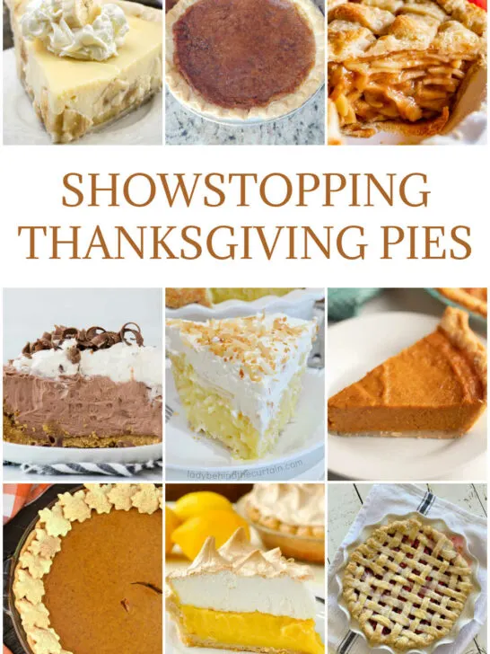 Collage of Pies for Thanksgiving