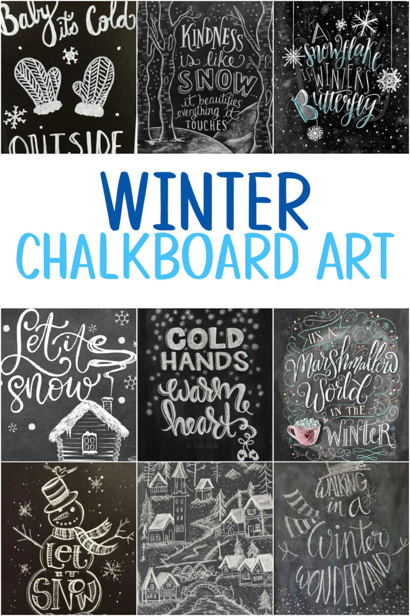 Winter Chalkboard Art Ideas Today S Creative Ideas   Winter Chalkboard Art Ideas 800x1200 