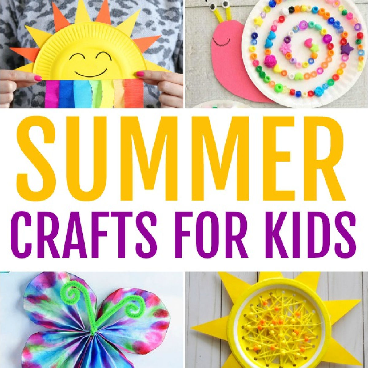 18+ Summer Crafts For Kids 